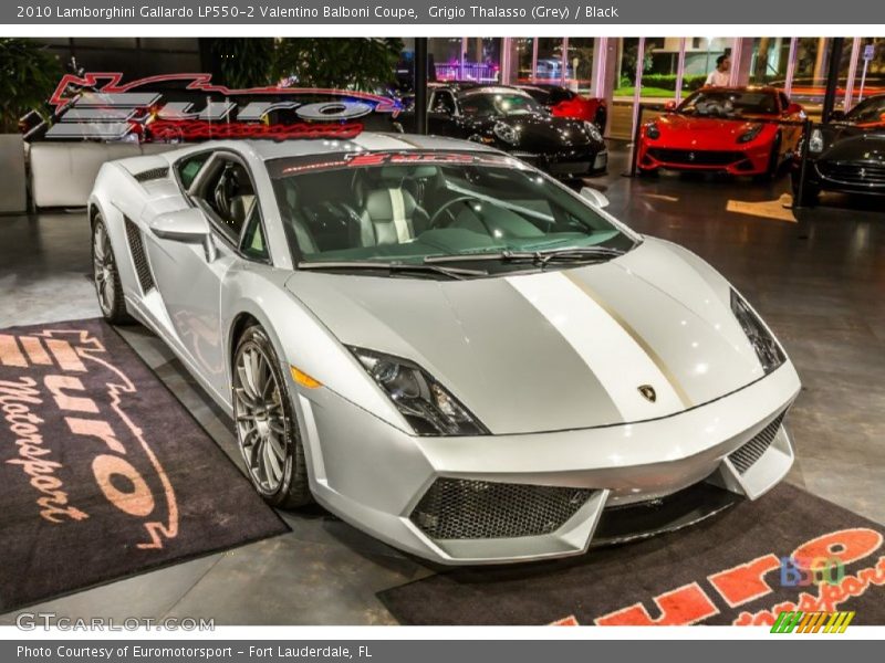 Grigio Thalasso (Grey) / Black 2010 Lamborghini Gallardo LP550-2 Valentino Balboni Coupe