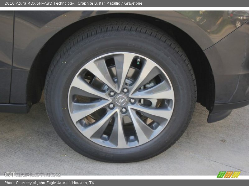 Graphite Luster Metallic / Graystone 2016 Acura MDX SH-AWD Technology