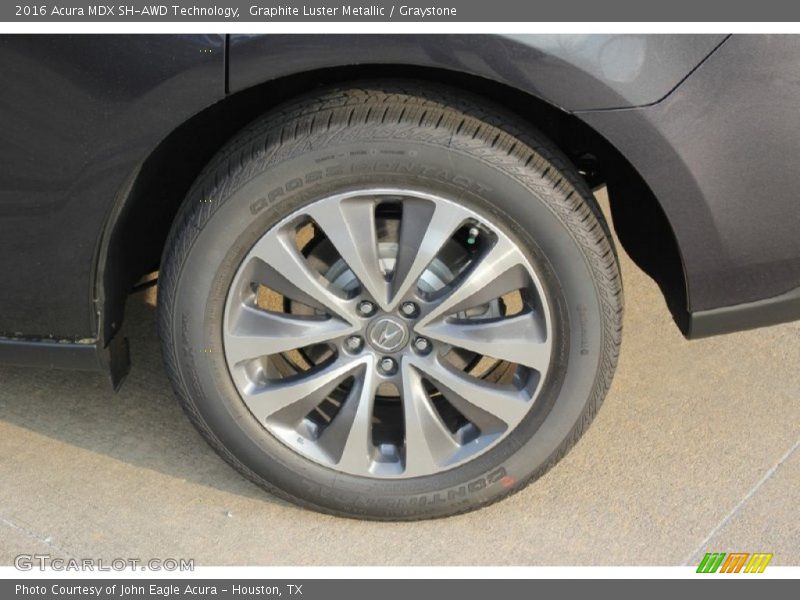 Graphite Luster Metallic / Graystone 2016 Acura MDX SH-AWD Technology