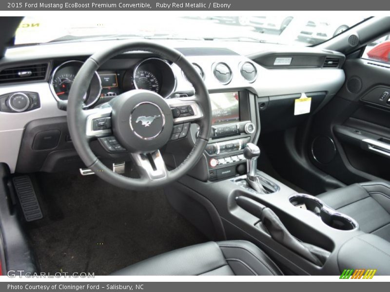 Dashboard of 2015 Mustang EcoBoost Premium Convertible