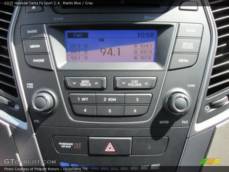 Marlin Blue / Gray 2015 Hyundai Santa Fe Sport 2.4