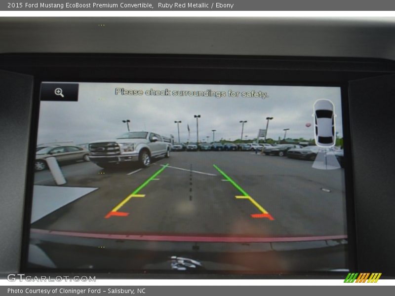 Ruby Red Metallic / Ebony 2015 Ford Mustang EcoBoost Premium Convertible