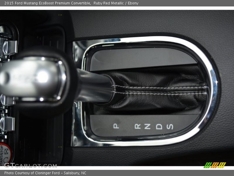 Ruby Red Metallic / Ebony 2015 Ford Mustang EcoBoost Premium Convertible