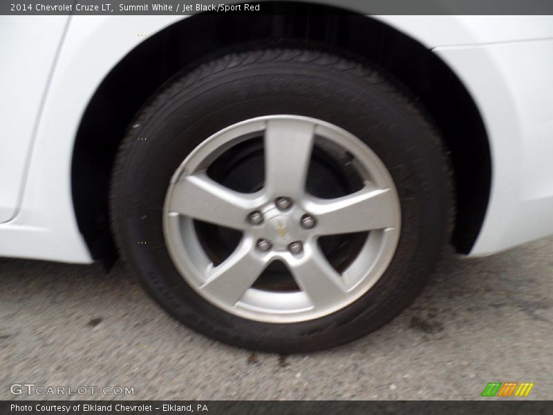 Summit White / Jet Black/Sport Red 2014 Chevrolet Cruze LT