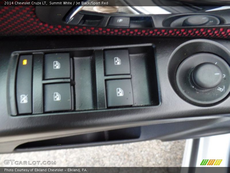 Summit White / Jet Black/Sport Red 2014 Chevrolet Cruze LT