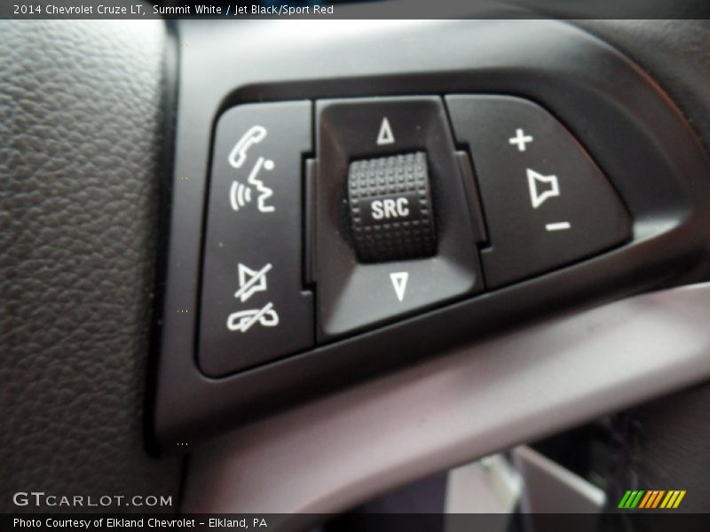 Summit White / Jet Black/Sport Red 2014 Chevrolet Cruze LT