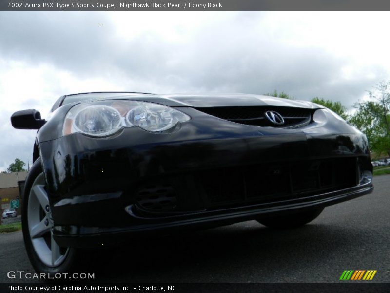 Nighthawk Black Pearl / Ebony Black 2002 Acura RSX Type S Sports Coupe