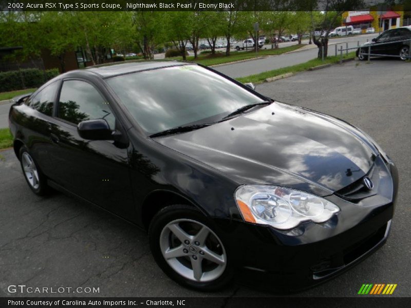 Nighthawk Black Pearl / Ebony Black 2002 Acura RSX Type S Sports Coupe