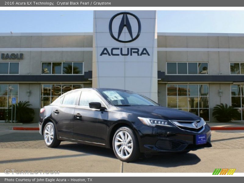 Crystal Black Pearl / Graystone 2016 Acura ILX Technology