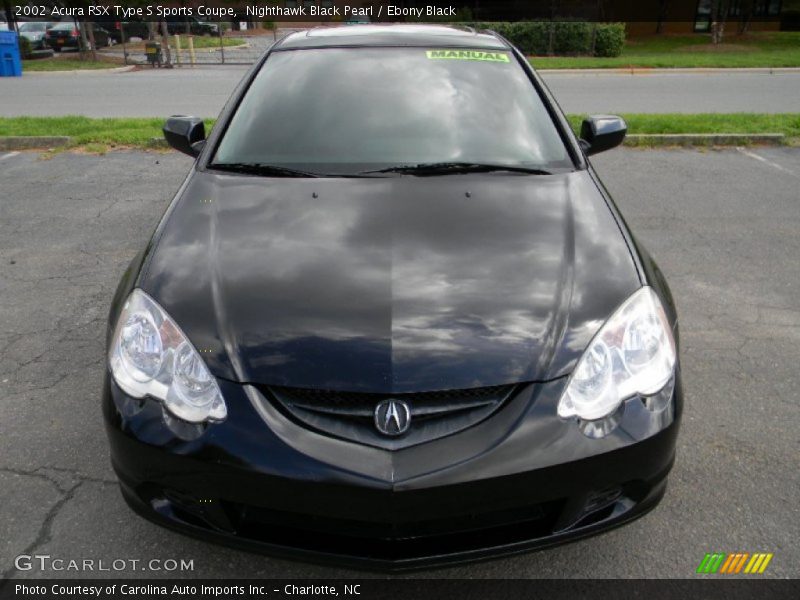 Nighthawk Black Pearl / Ebony Black 2002 Acura RSX Type S Sports Coupe