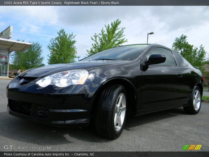 Nighthawk Black Pearl / Ebony Black 2002 Acura RSX Type S Sports Coupe