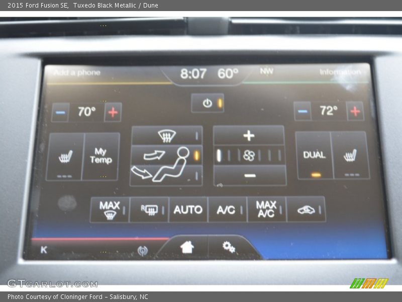 Tuxedo Black Metallic / Dune 2015 Ford Fusion SE