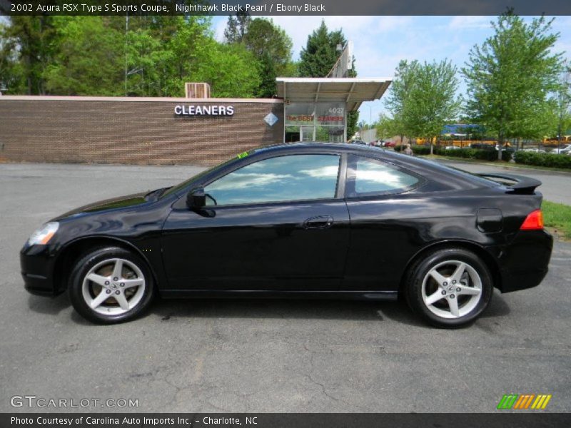 Nighthawk Black Pearl / Ebony Black 2002 Acura RSX Type S Sports Coupe