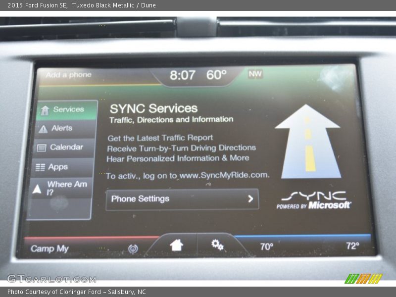 Tuxedo Black Metallic / Dune 2015 Ford Fusion SE