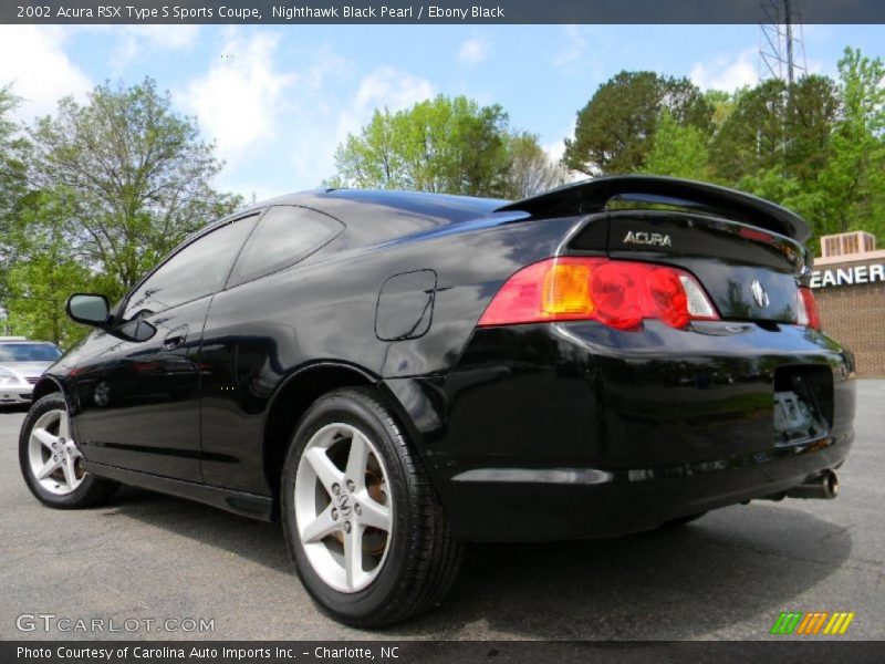 Nighthawk Black Pearl / Ebony Black 2002 Acura RSX Type S Sports Coupe