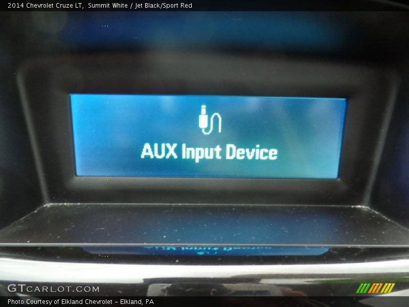 Summit White / Jet Black/Sport Red 2014 Chevrolet Cruze LT