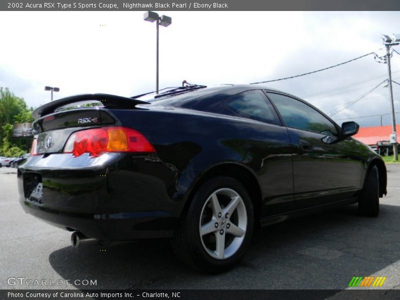 Nighthawk Black Pearl / Ebony Black 2002 Acura RSX Type S Sports Coupe