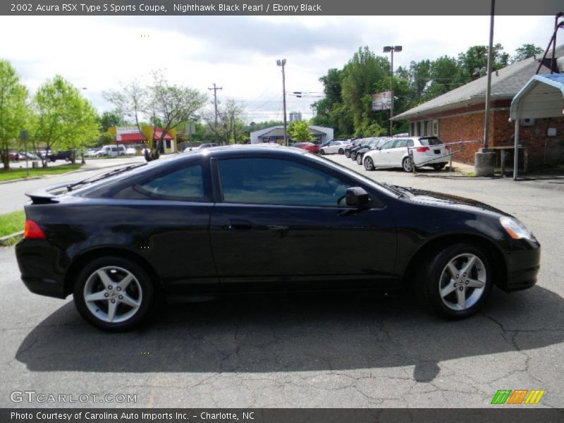 Nighthawk Black Pearl / Ebony Black 2002 Acura RSX Type S Sports Coupe