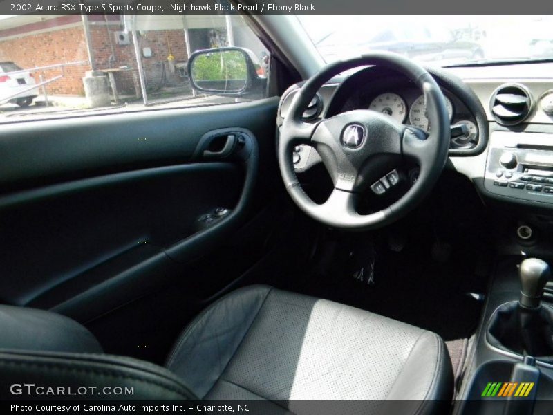 Nighthawk Black Pearl / Ebony Black 2002 Acura RSX Type S Sports Coupe