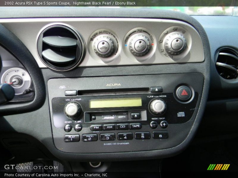 Nighthawk Black Pearl / Ebony Black 2002 Acura RSX Type S Sports Coupe
