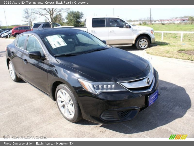 Crystal Black Pearl / Graystone 2016 Acura ILX Technology