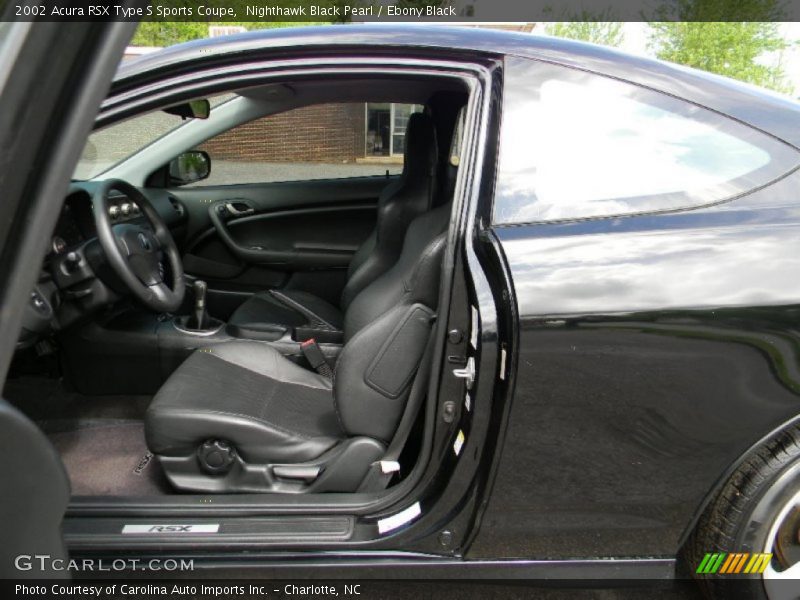 Nighthawk Black Pearl / Ebony Black 2002 Acura RSX Type S Sports Coupe
