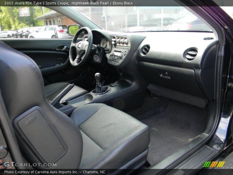 Nighthawk Black Pearl / Ebony Black 2002 Acura RSX Type S Sports Coupe
