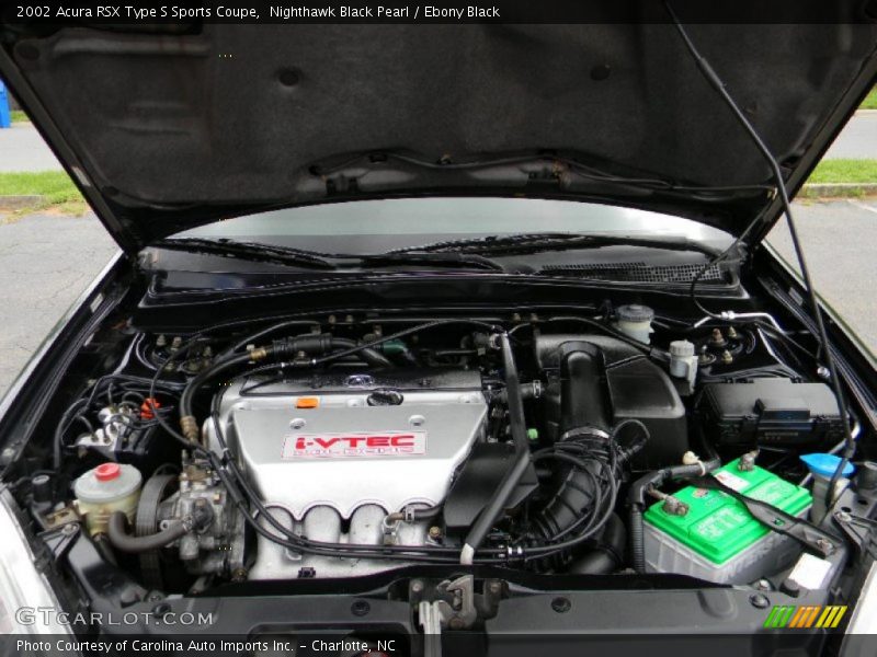 Nighthawk Black Pearl / Ebony Black 2002 Acura RSX Type S Sports Coupe