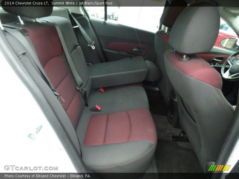 Summit White / Jet Black/Sport Red 2014 Chevrolet Cruze LT