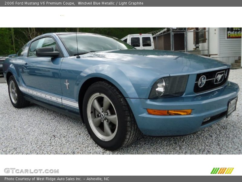 Windveil Blue Metallic / Light Graphite 2006 Ford Mustang V6 Premium Coupe