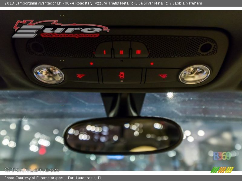 Azzuro Thetis Metallic (Blue Silver Metallic) / Sabbia Nefertem 2013 Lamborghini Aventador LP 700-4 Roadster