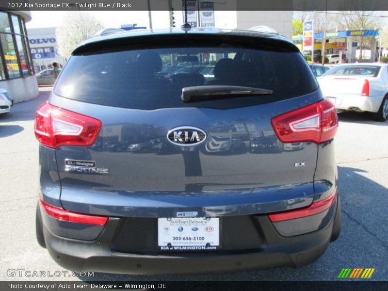 Twilight Blue / Black 2012 Kia Sportage EX