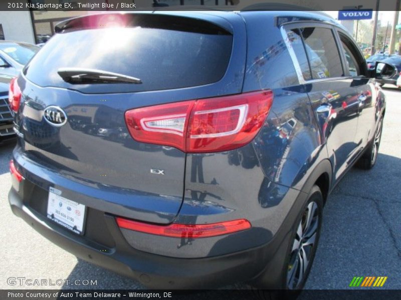 Twilight Blue / Black 2012 Kia Sportage EX