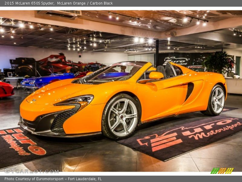 McLaren Orange / Carbon Black 2015 McLaren 650S Spyder