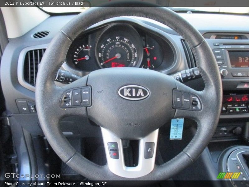 Twilight Blue / Black 2012 Kia Sportage EX