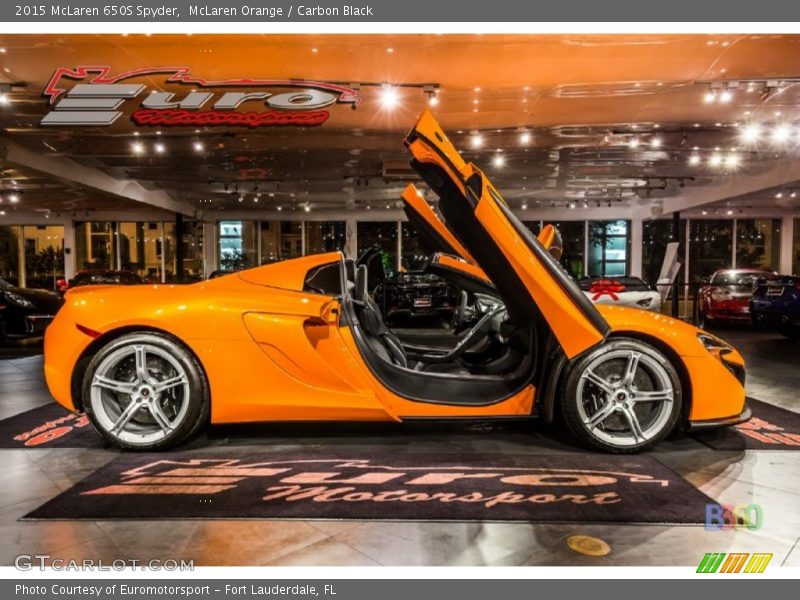 McLaren Orange / Carbon Black 2015 McLaren 650S Spyder
