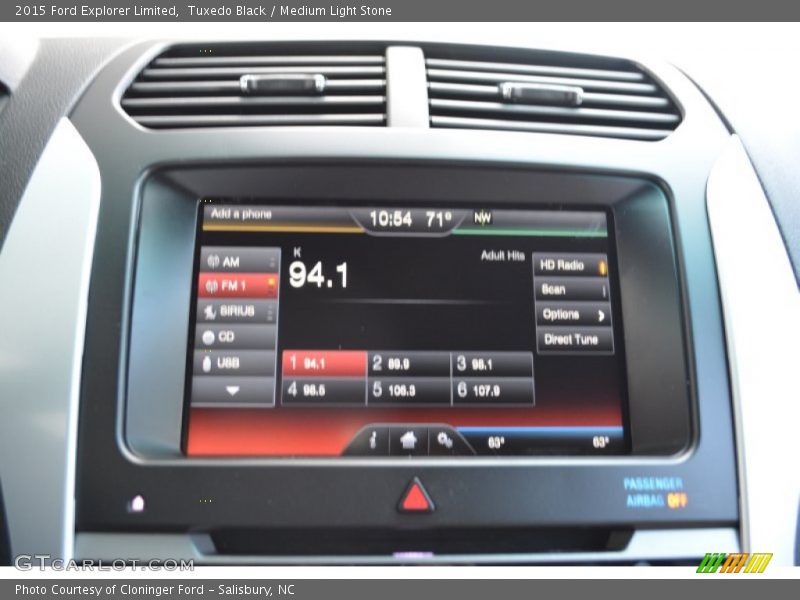 Tuxedo Black / Medium Light Stone 2015 Ford Explorer Limited