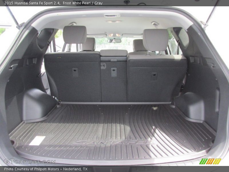 Frost White Pearl / Gray 2015 Hyundai Santa Fe Sport 2.4