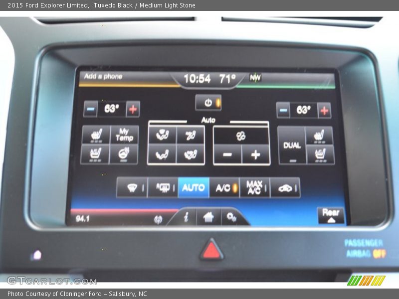 Tuxedo Black / Medium Light Stone 2015 Ford Explorer Limited