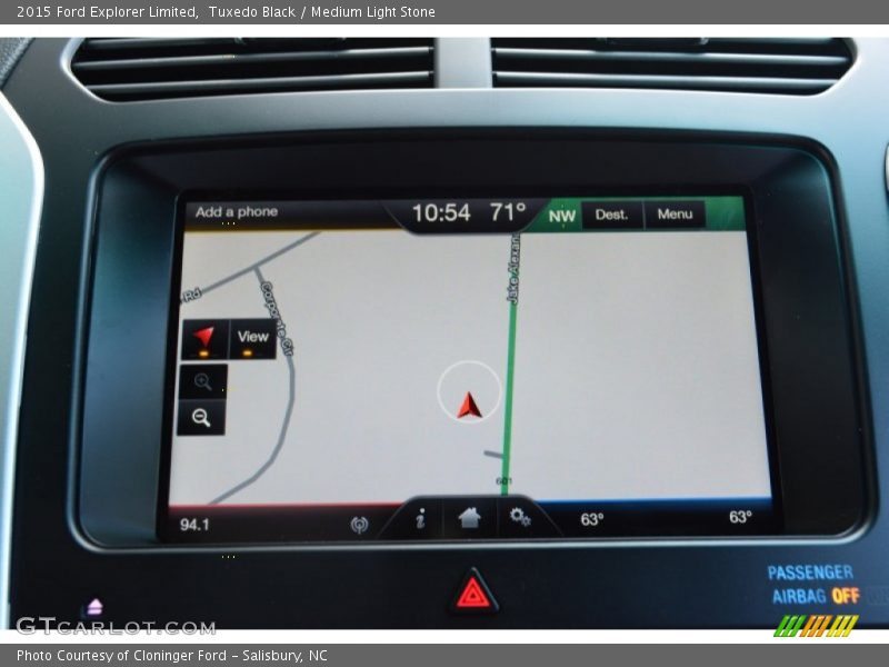 Tuxedo Black / Medium Light Stone 2015 Ford Explorer Limited