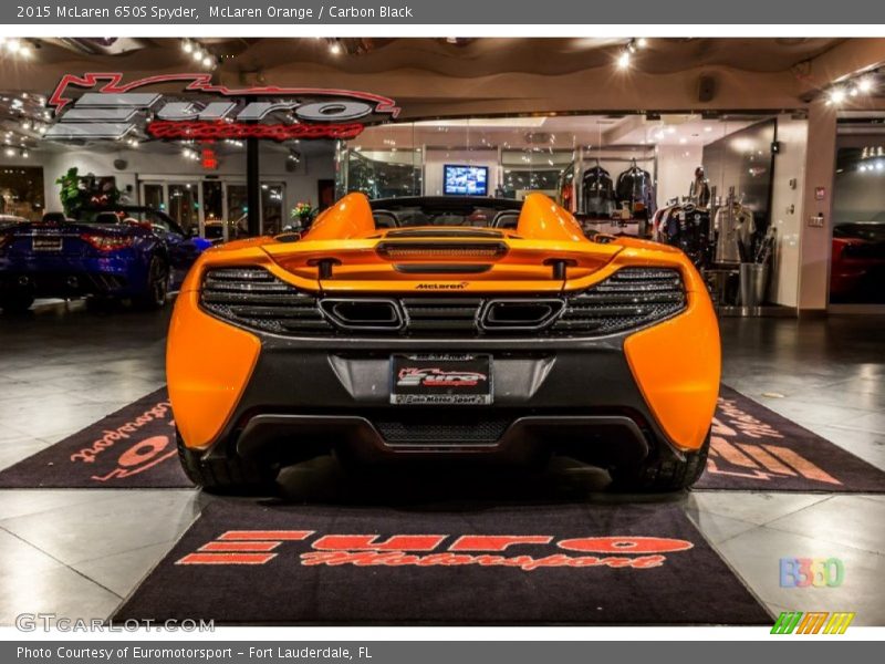 McLaren Orange / Carbon Black 2015 McLaren 650S Spyder