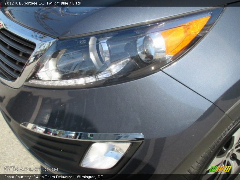 Twilight Blue / Black 2012 Kia Sportage EX