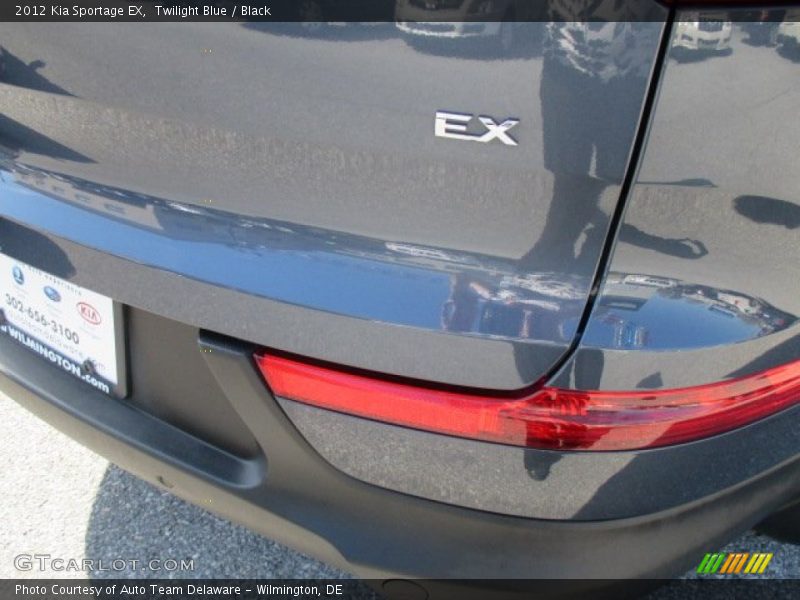 Twilight Blue / Black 2012 Kia Sportage EX