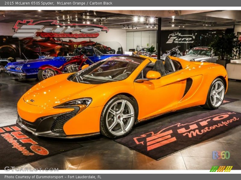 McLaren Orange / Carbon Black 2015 McLaren 650S Spyder