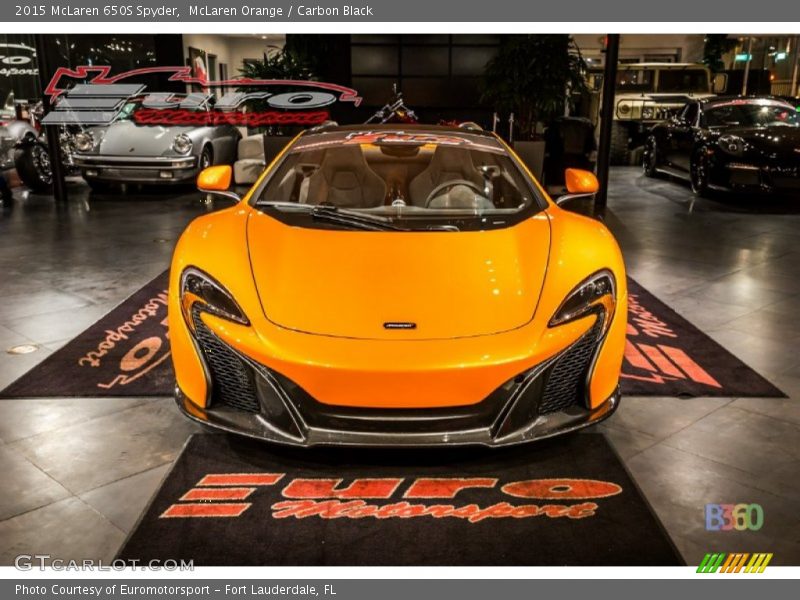 McLaren Orange / Carbon Black 2015 McLaren 650S Spyder