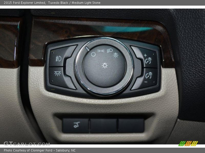 Tuxedo Black / Medium Light Stone 2015 Ford Explorer Limited
