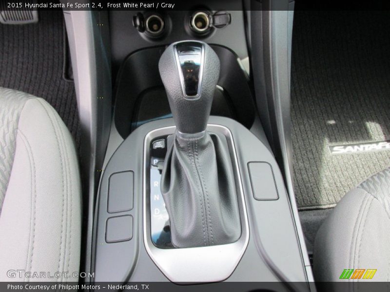 Frost White Pearl / Gray 2015 Hyundai Santa Fe Sport 2.4