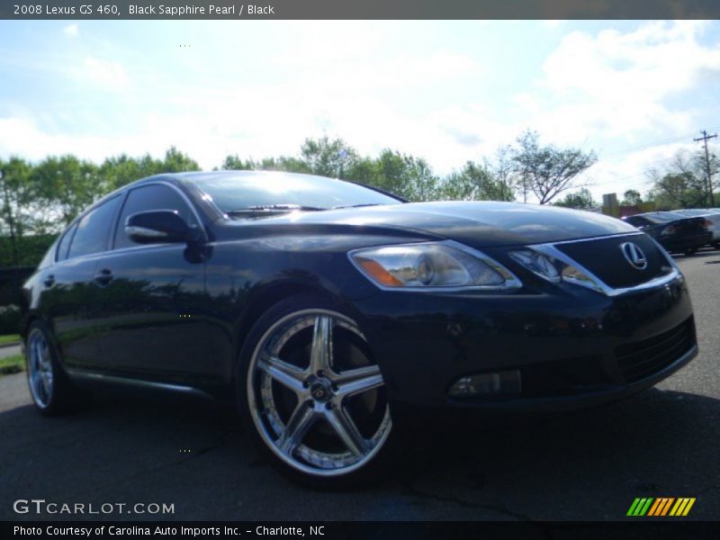 Black Sapphire Pearl / Black 2008 Lexus GS 460