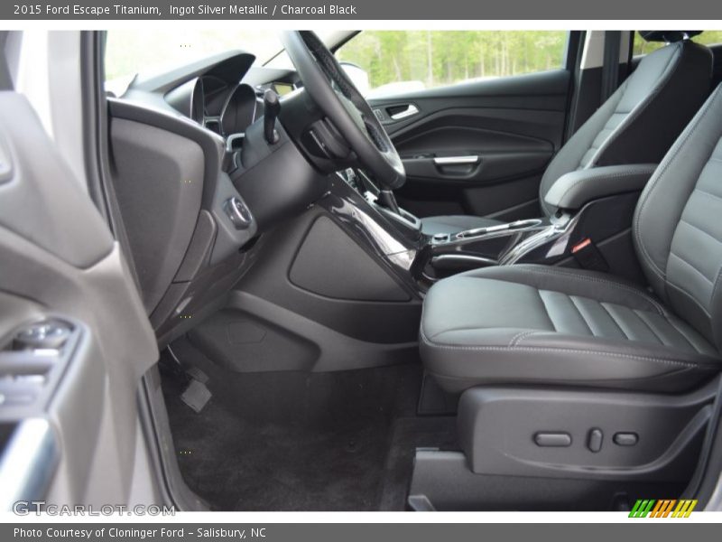 Ingot Silver Metallic / Charcoal Black 2015 Ford Escape Titanium
