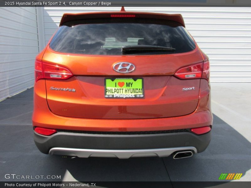 Canyon Copper / Beige 2015 Hyundai Santa Fe Sport 2.4